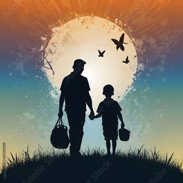 Obraz parent and child