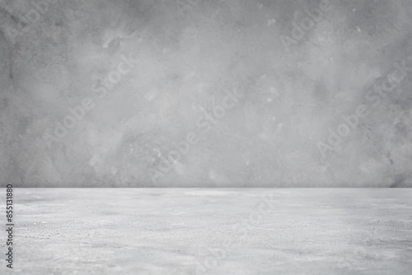 Obraz Gray concrete wall floor background with copy space