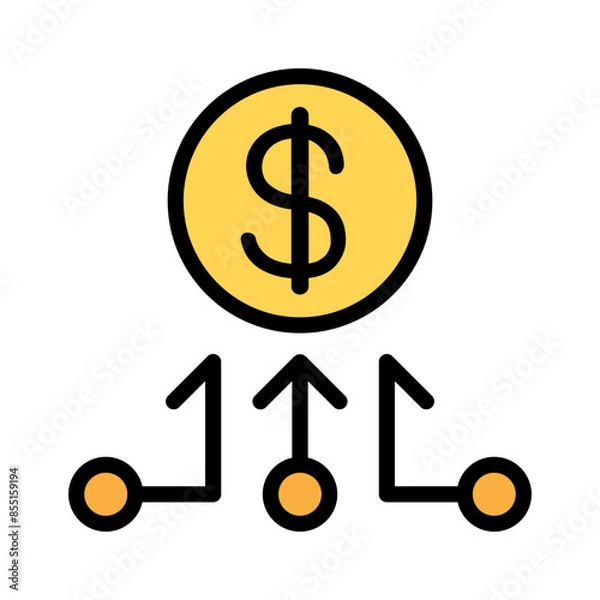 Fototapeta Cryptocurrency icon