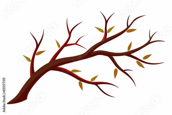 Obraz branches vector illustration white background