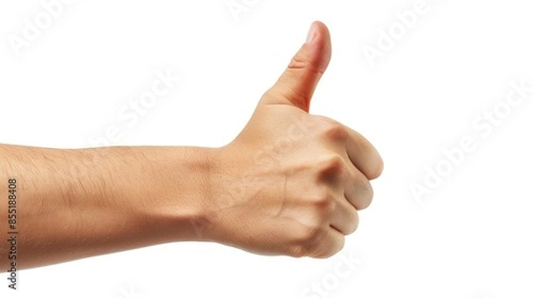 Obraz Thumb up gesture in isolation