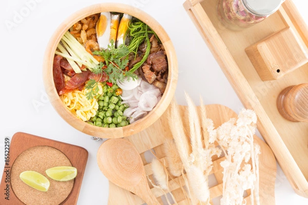 Obraz fry rice with the shrimp paste