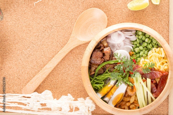 Obraz fry rice with the shrimp paste