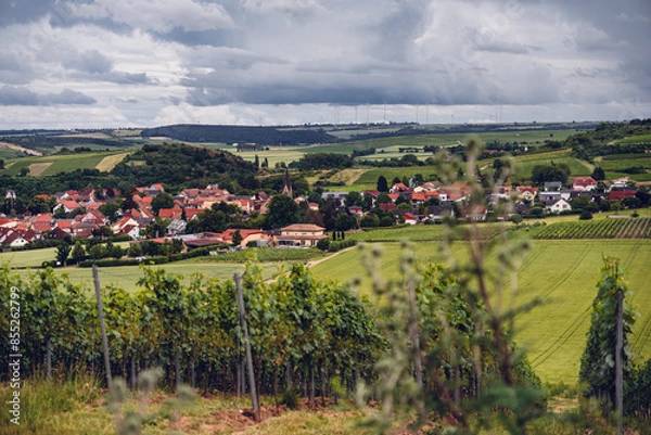 Obraz Blick vom Höllberg auf Siefersheim, Juni 2024