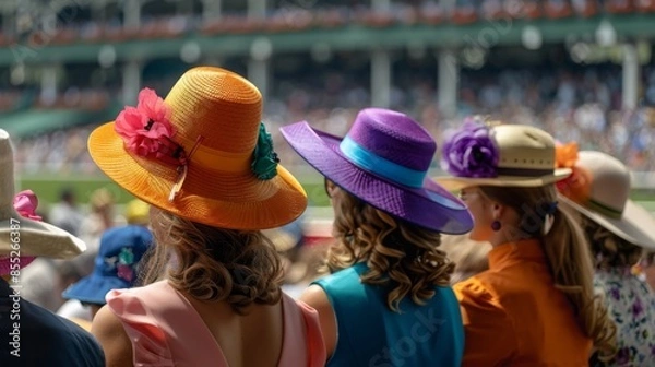 Obraz Spectators at the Kentucky Derby Event