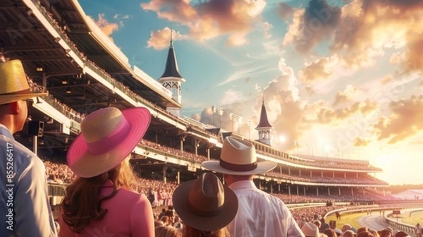 Obraz Spectators at the Kentucky Derby Event