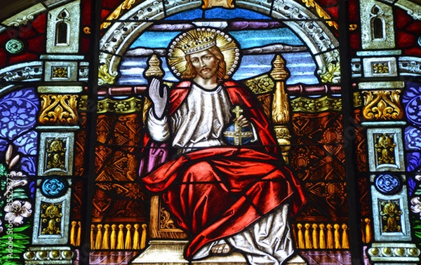 Obraz Lord Jesus colorful stained glass