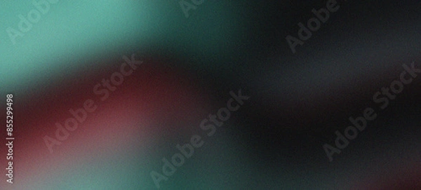 Obraz Vibrant colors flow grainy texture gradient background Black, Mint, Wine, Slate Gray abstract wave