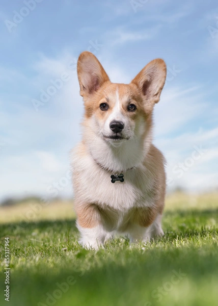 Obraz dog on grass