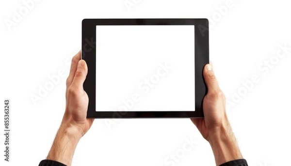 Fototapeta Tablet in Human Hands