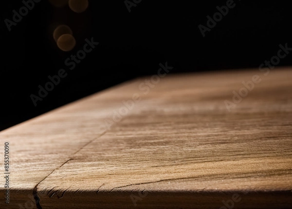 Fototapeta A laminated wood table pattern. Generative AI