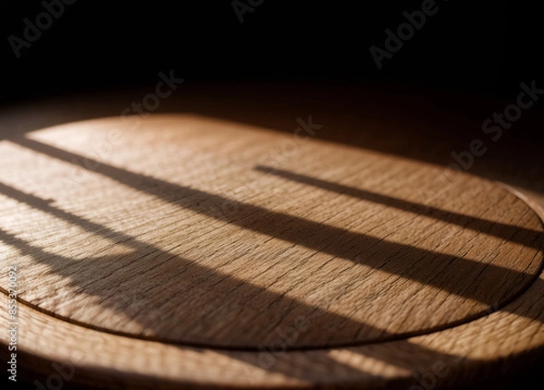 Fototapeta A laminated wood table pattern. Generative AI