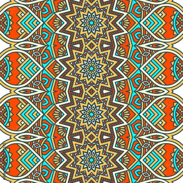 Obraz Ethnic floral seamless pattern