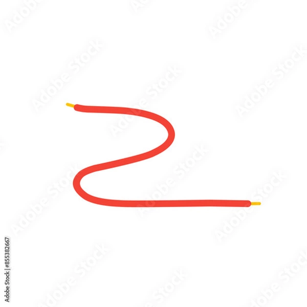 Fototapeta red shoelace element