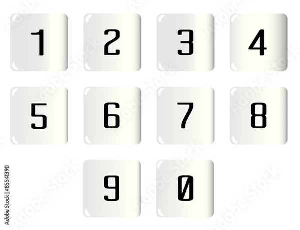 Fototapeta Dice Numbers