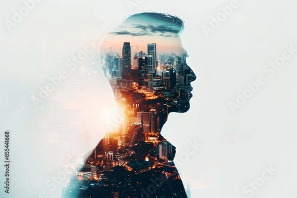 Obraz head in the city