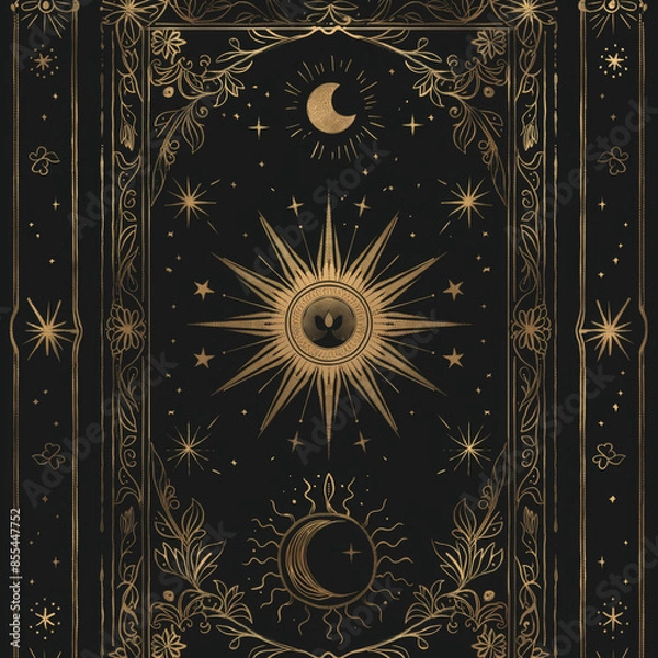 Fototapeta Tarot card deck background