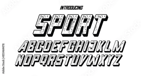 Obraz Font sport vector art