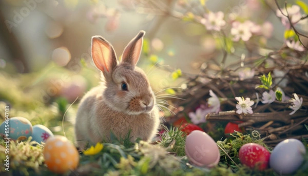 Fototapeta Happy Easter background