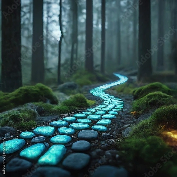 Obraz beautiful forest in the mountains