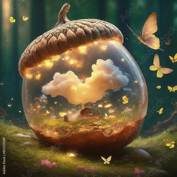 Fototapeta autumn background with pumpkins
