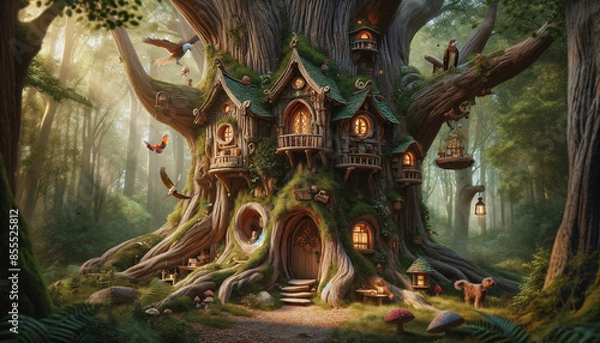 Fototapeta Enchanted Forest Abode