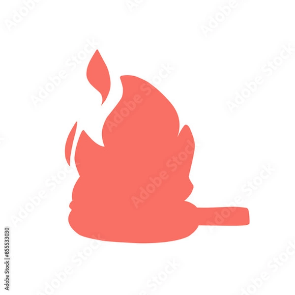 Fototapeta Frying pan icon vector illustration