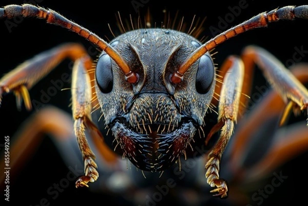 Fototapeta Macro Photography of an Ant's Face