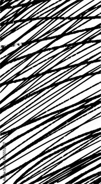 Fototapeta Rough black and white texture vector. Distressed overlay texture. Grunge background. Abstract textured effect. Vector Illustration. Black isolated on transparent background. 