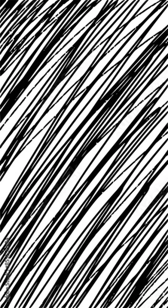 Fototapeta Hand drawn Scribble pattern background, Rough black and white texture vector. Distressed overlay texture. Grunge background. Abstract textured effect. Vector Illustration.