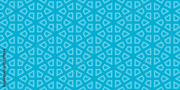 Fototapeta A light blue patterned background with white squares
