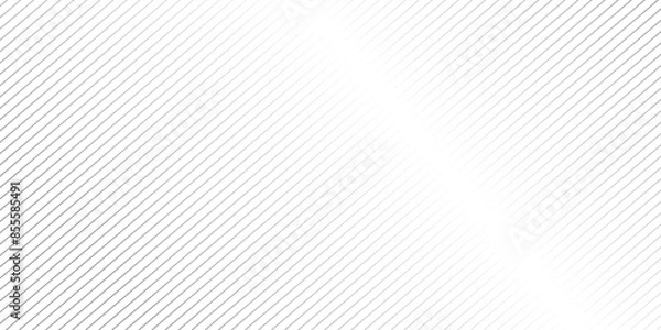 Fototapeta Vector gradient gray line abstract pattern Transparent monochrome striped texture, minimal background. Abstract background wave line elegant white striped diagonal line technology concept web texture.
