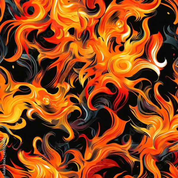Fototapeta pattern of flame