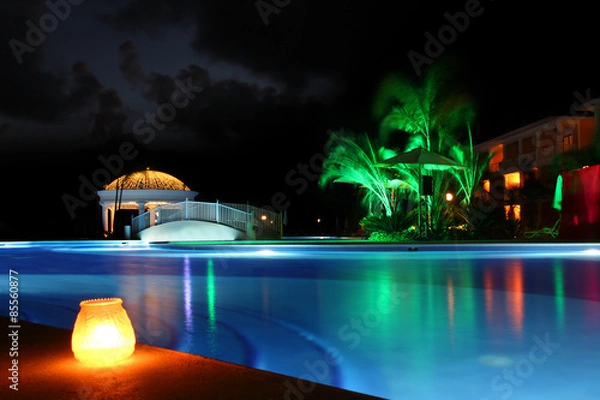 Obraz Pool at Night