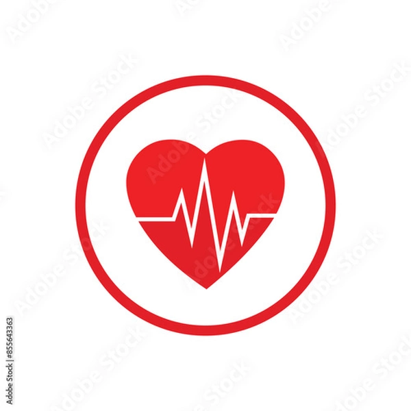 Obraz heart cpr medical icon vector design