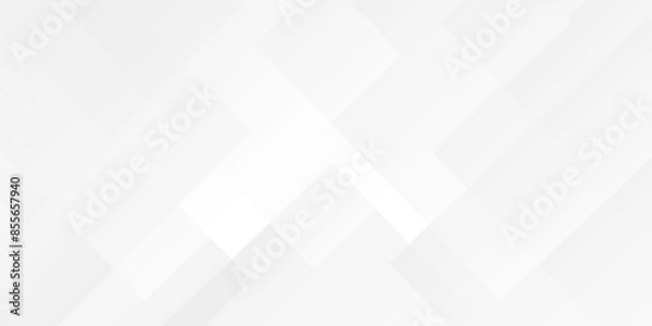 Fototapeta Vector modern white and gray color technology concept diamond triangle glossy geometric line background. white abstract gradient geometric background. vector white abstract design background template.