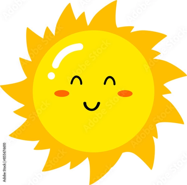 Obraz Sun cartoon character.