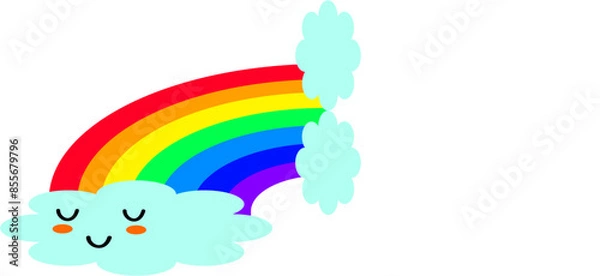 Fototapeta Colorful rainbow element background.