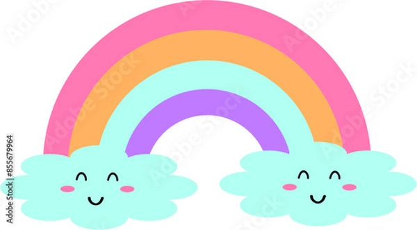 Fototapeta Colorful rainbow element background.