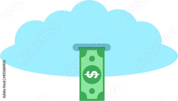 Obraz Cloud computing concept illustration design.