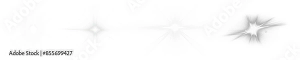 Fototapeta Light flare effect png element set on transparent background