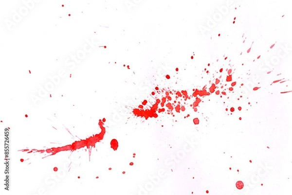 Fototapeta Red paint splashes