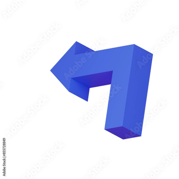 Obraz Turn left arrow