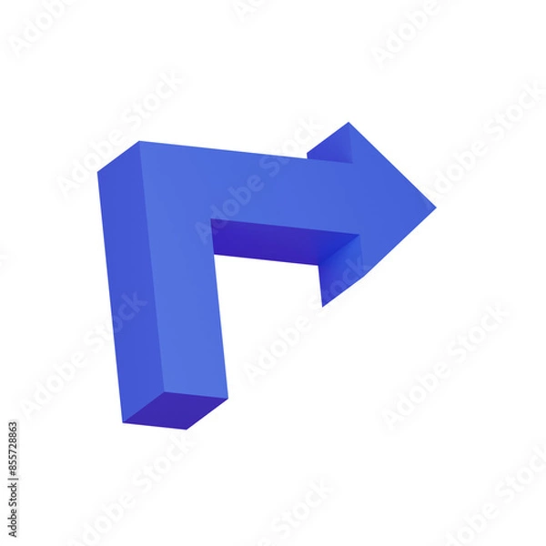 Obraz Turn right arrow