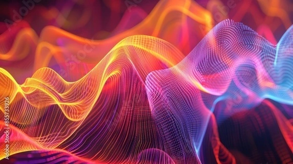 Fototapeta Abstract Digital Waves