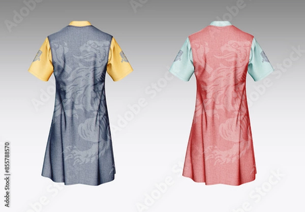 Fototapeta Spa Uniform Mockup