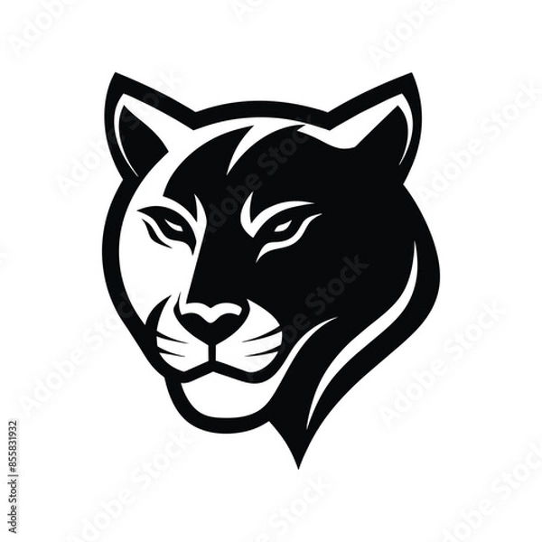 Fototapeta A cougar logo vector art illustration