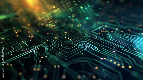 Obraz technology and business background