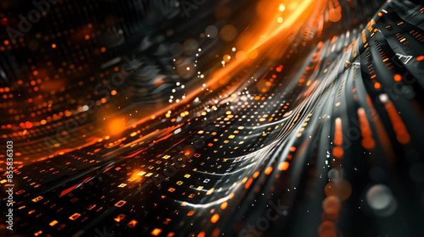 Fototapeta technology and business background