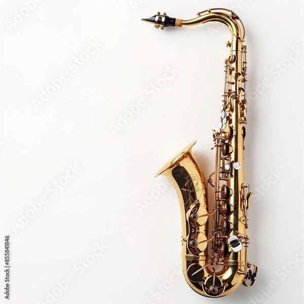 Fototapeta saxophone in plain background